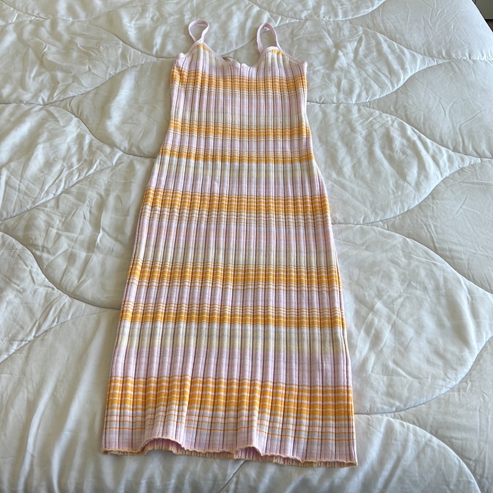 knit midi dress from aritzia
